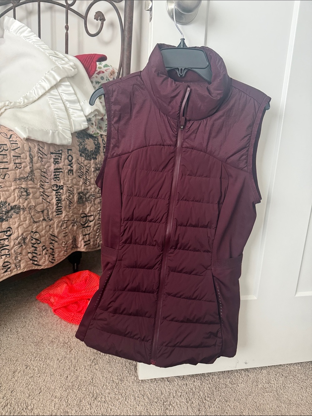 lululemon athletica Quilted Burgundy Puffer Vest